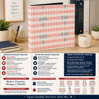 Patriotic Rustic Pattern Binder