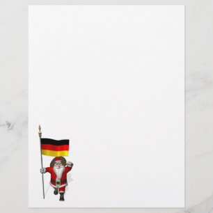 Patriotic Santa Claus With Ensign Of Germany