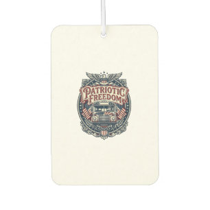 Patriotic School Bus Driver Air Freshener