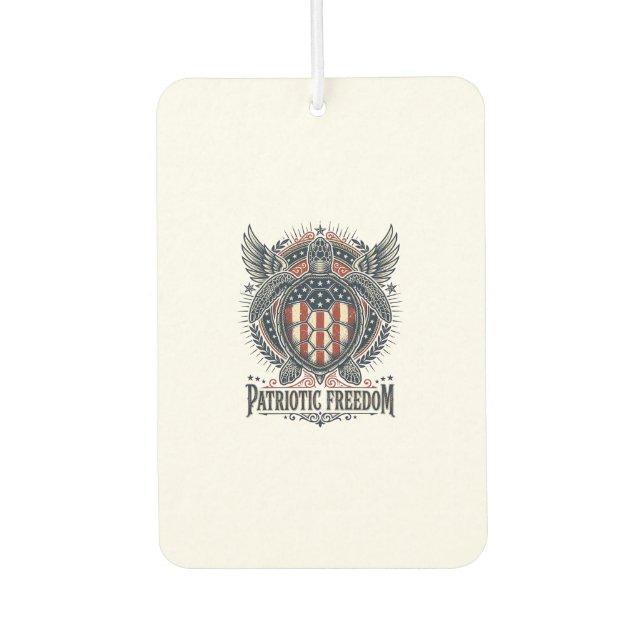  Patriotic Sea Turtle Air Freshener (Front)