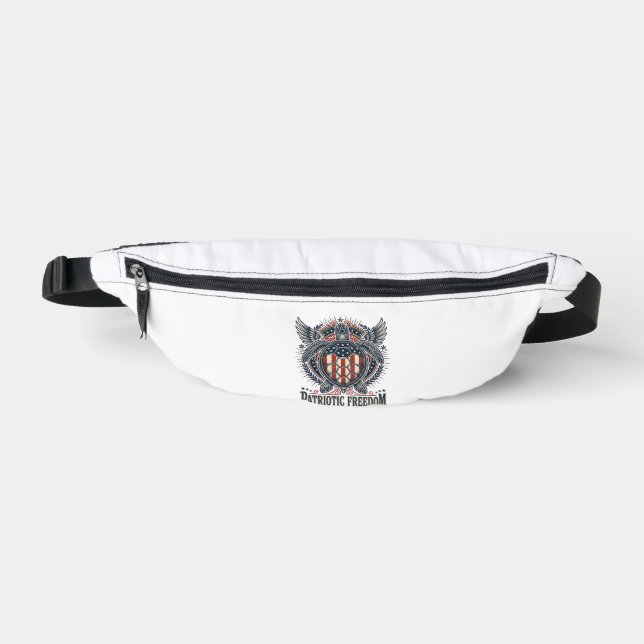  Patriotic Sea Turtle Fanny Pack (Front)