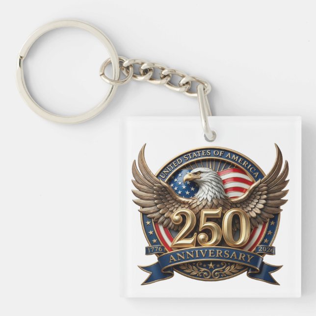 PATRIOTIC - See Back - Keychain (Front)