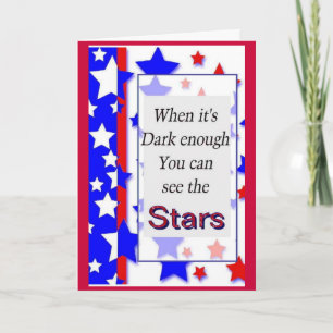 Patriotic sentiment card