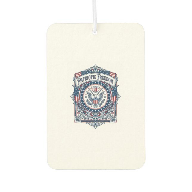 Patriotic Sewing Circle Vector Graphic Tee Air Freshener (Front)