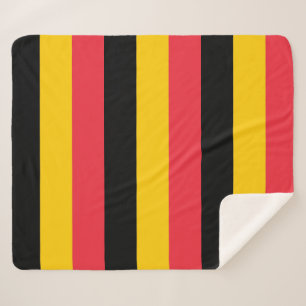 Patriotic Sherpa Blanket with Belgium flag