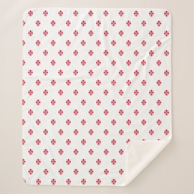 Patriotic Sherpa Blanket with flag of Florence (Front)