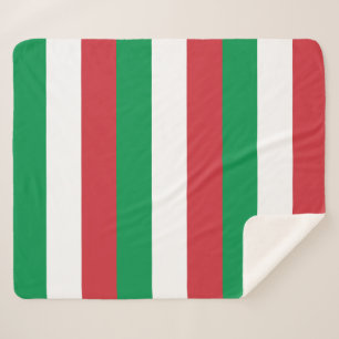 Patriotic Sherpa Blanket with Italy flag