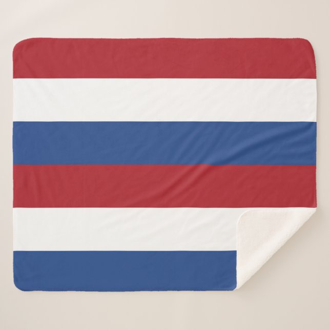 Patriotic Sherpa Blanket with Netherlands flag (Front (Horizontal))