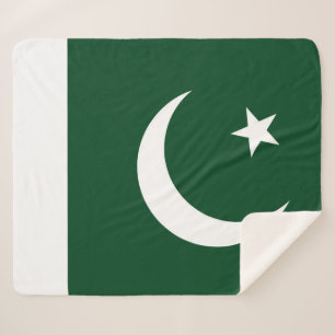 Patriotic Sherpa Blanket with Pakistan flag