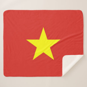 Patriotic Sherpa Blanket with Vietnam flag