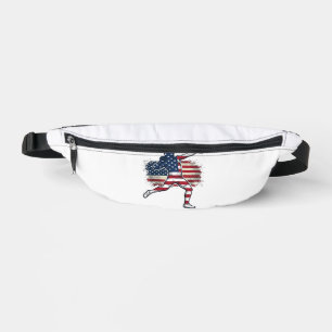 Patriotic Shot Put Athlete Vintage Engraving Desig Fanny Pack