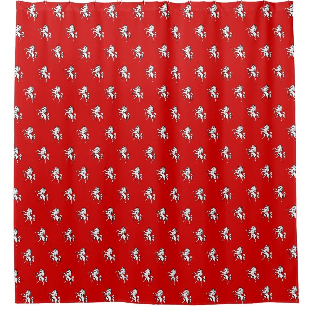 Patriotic Shower Curtain with Flag of Kent County (Front)