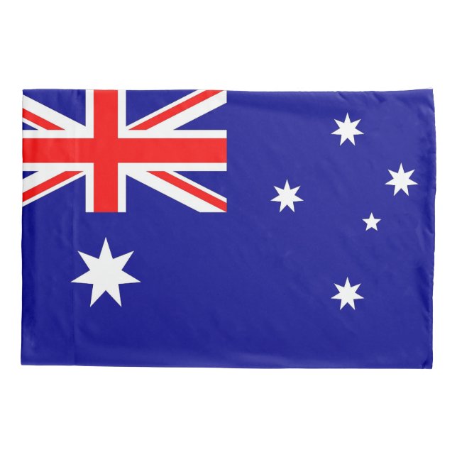 Patriotic Single Pillowcase flag of Australia (Back)