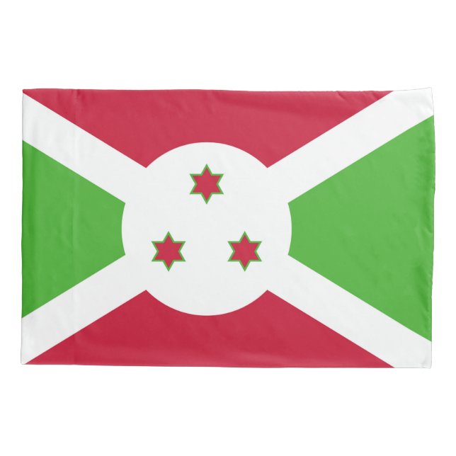 Patriotic Single Pillowcase flag of Burundi (Back)