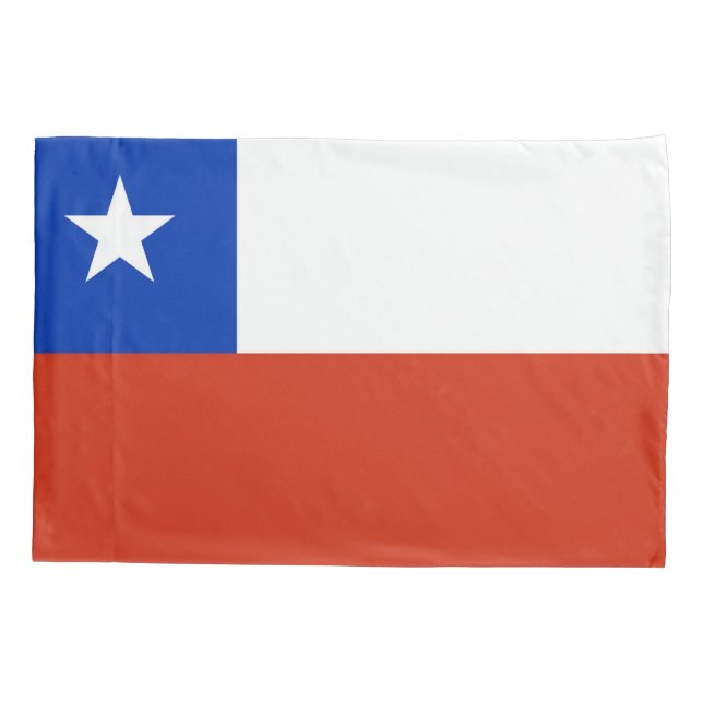 Patriotic Single Pillowcase flag of Chile (Back)