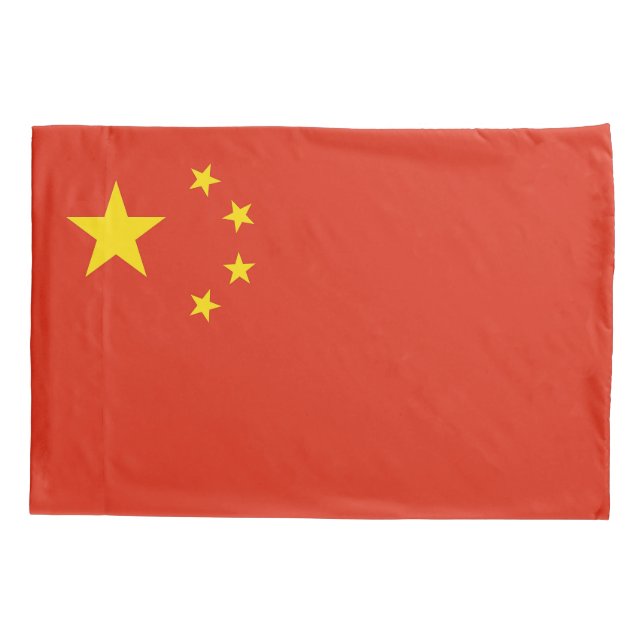 Patriotic Single Pillowcase flag of China (Back)