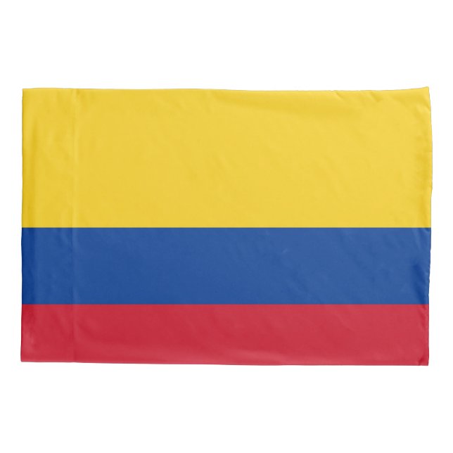 Patriotic Single Pillowcase flag of Colombia (Back)