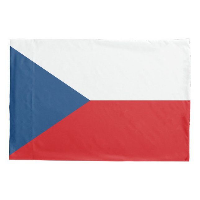 Patriotic Single Pillowcase flag of Czechia (Back)