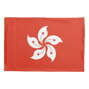 Patriotic Single Pillowcase flag of Hong Kong