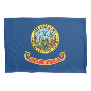 Patriotic Single Pillowcase flag of Idaho, USA
