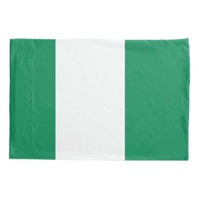 Patriotic Single Pillowcase flag of Nigeria (Back)
