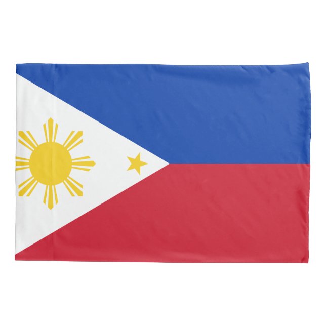 Patriotic Single Pillowcase flag of Philippines (Back)