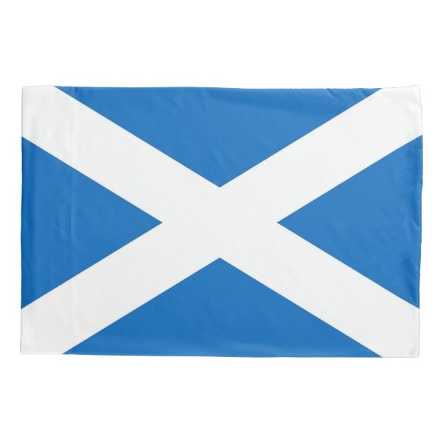 Patriotic Single Pillowcase flag of Scotland (Back)