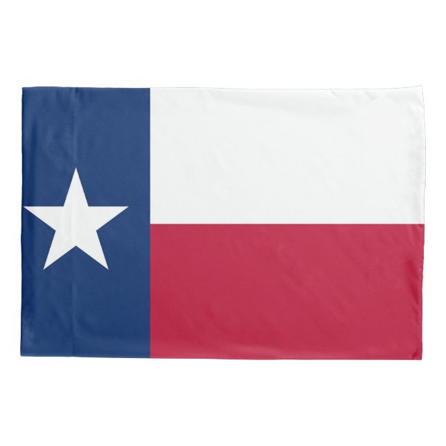 Patriotic Single Pillowcase flag of Texas (Back)