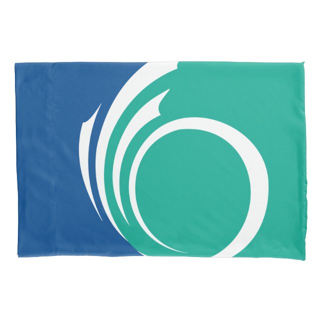 Patriotic Single Pillowcase with flag of Ottawa (Front)