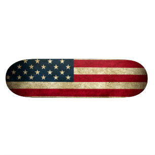 Patriotic Skateboard avec le drapeau américain