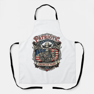 Patriotic Skeleton Cowboy Dark Patriot Skeleton &  Apron