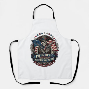 Patriotic Skeleton Cowboy Dark Patriot Skeleton &  Apron