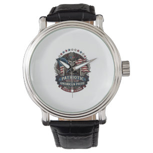 Patriotic Skeleton Cowboy Dark Patriot Skeleton &  Watch