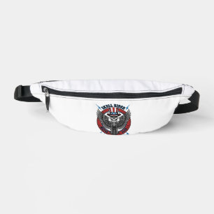 Patriotic Skull Motorcycle Eagle Vintage Fanny Pack