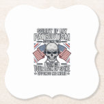 Patriotic Skull Vintage Engraving Quote Vector Des Paper Coaster<br><div class="desc">Patriotic Skull Vintage Engraving Quote Vector Design_1</div>