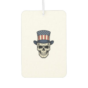 Patriotic Skull Vintage Engraving Shirt Design_1 Air Freshener