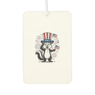 Patriotic Skunk Vintage Fireworks Graphic Shirt_1 Air Freshener