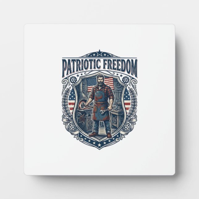 Patriotic Small Business Owner Plaque (Front)
