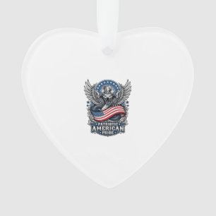 Patriotic Snake Skull Liberty Beast Animal Hybrid  Ornament