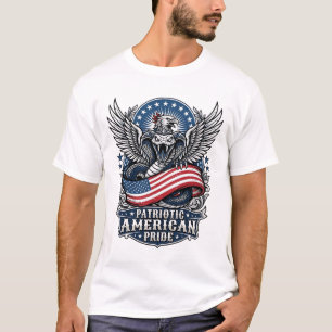 Patriotic Snake Skull Liberty Beast Animal Hybrid  T-Shirt