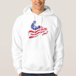 Patriotic Snowmobiling Hoodie