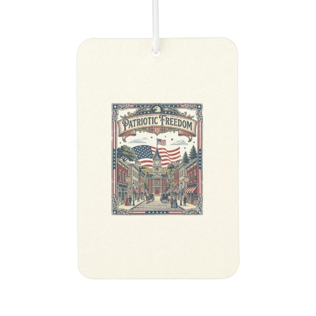 Patriotic Soap Maker Air Freshener (Front)