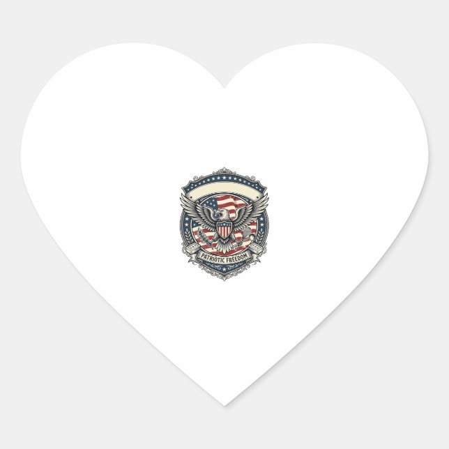 Patriotic Soap Maker  Heart Sticker (Front)