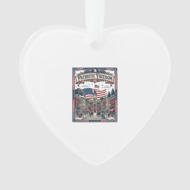 Patriotic Soap Maker Ornament (Front)