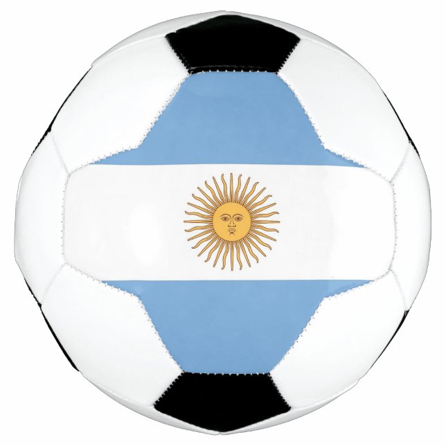 Patriotic Soccer Ball with Argentina Flag (Front)