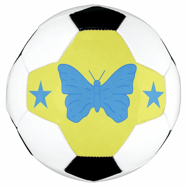 Patriotic Soccer Ball with Flag of Bady Bassit (Front)