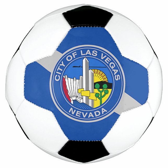 Patriotic Soccer Ball with Flag of Las Vegas (Front)