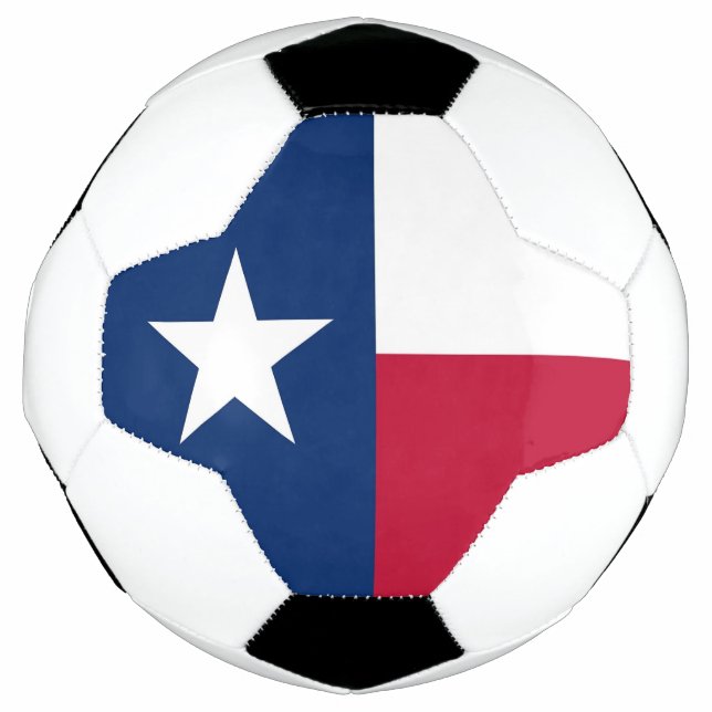 Patriotic Soccer Ball with Flag of Texas (Front)