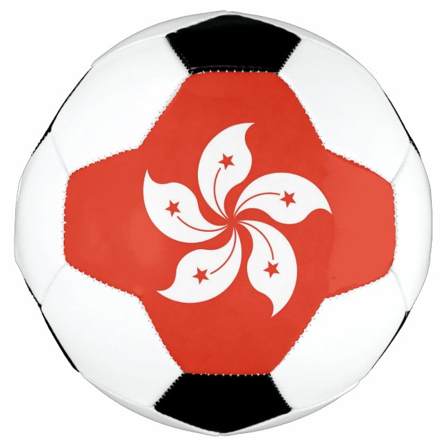 Patriotic Soccer Ball with Hong Kong Flag (Front)
