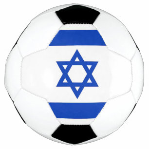 Patriotic Soccer Ball with Israel Flag